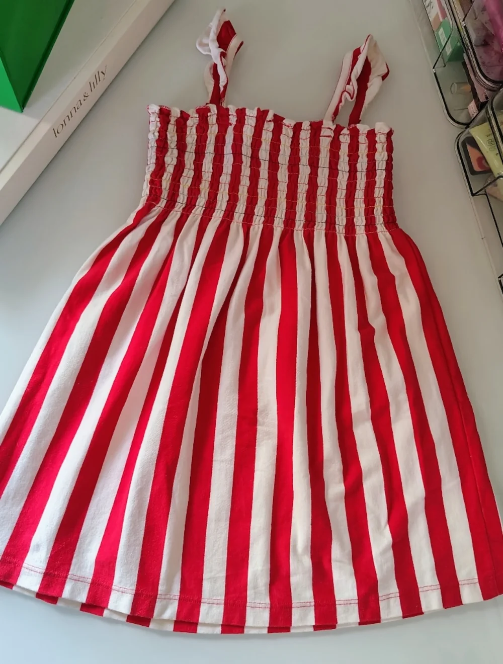 Hannah Anderson Red and White Striped Sundress - Picture 7 of 11